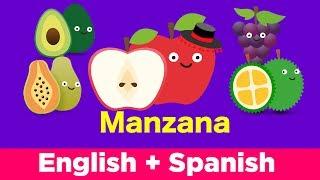 Learn Spanish for Kids | Fruit song | los niños aprenden canciones en español