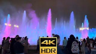 [4K 60fps HDR]Bucharest-Unirii Square Fountains Water Show/Fântânile din Piața Unirii,Simfonia Apei