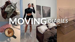 MOVING VLOG: sunday reset, bathroom sink organization, gym & cleaning my apartment