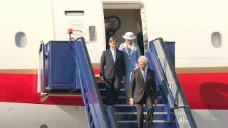 Japan's Emperor Naruhito and Empress Masako land in the UK for state visit | AFP