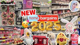 SO MUCH NEW IN HOME BARGAINS!! Shop With Me 2025. Spring, Easter, Mothers Day, Valentines & more!