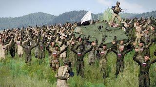 Today!July 16, THIS IS THE END FOR RUSSIA! The invaders surrender under the white flag of Arma 3