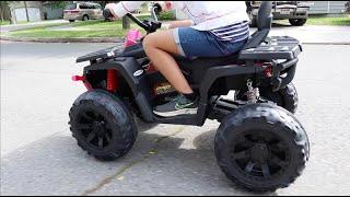 24V Kids Ride On ATV Car Review | 9AH Battery Powered Electric Vehicle w/LED Lights