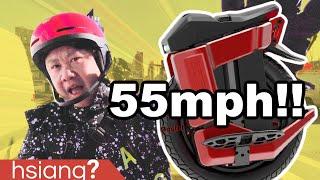 Fastest Electric Unicycle EVER!! the 55mph Gotway Master 134V!!!