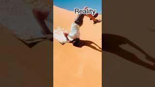 Sand Sledding: Expectations vs. Reality #shorts