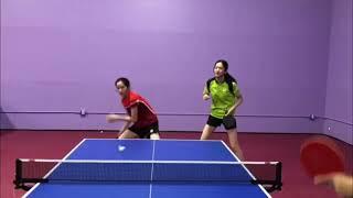 Butterfly Training Tips with Rachel Sung - Forehand Looping Doubles Training