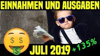 T-Shirt Business - Einnahmen und Ausgaben im Juli 2019