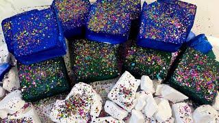 Dusty Dreams| Blue & Green Dyed BSN Blocks| Gym Chalk ASMR | So Satisfying