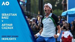 Sebastian Baez v Arthur Cazaux Highlights | Australian Open 2025 First Round