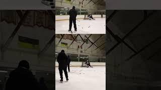 Keeping myself entertained  #goaliecoach #hockey #hockeylife #cameraguy