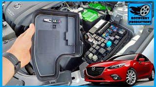 Mazda 3 OBD2 Diagnostic Port, & Fusebox Locations 2013 - 2018