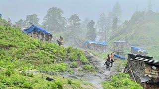 Most Peaceful Nepali Mountain Village Life and Hardworking Rural Village People || IamSuman