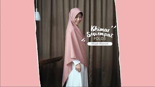 KHIMAR SEGIEMPAT POLOS - HIJAB HAYURI