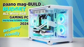 VLOG: paano mag build ng BUDGET ALL White RGB Gaming PC 2024