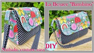 La besace "Bambino"  DIY couture avec patron PDF offert par Nathalie couture easy