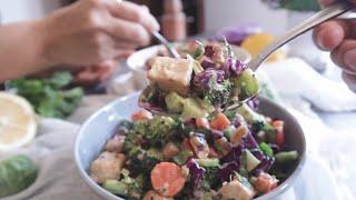 Broccoli Salad with Peanut Dressing!