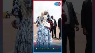 #paulkagame na Jeannette Kagame basezeye kuri Perezida Doumbouya na Madamu we Lauriane .