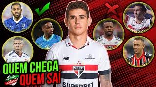 QUEM CHEGA E QUEM SAÍ DO SÃO PAULO EM 2025 | 5 JOGADORES DE SAÍDA |  9 REFORÇOS PARA 2025