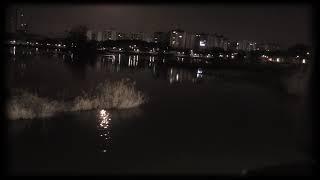 호수에 비친 달빛 풍경과 잔잔한 음악 Moonlight reflected on the lake and calm music