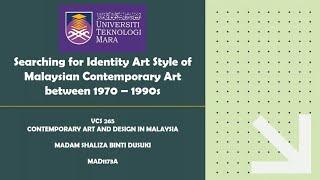 Malaysian Contemporary Art (1970-1990s) || VCS265