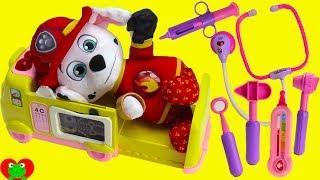 Paw Patrol Marshall Burn Ouchie Ambulance Doctor's Visit