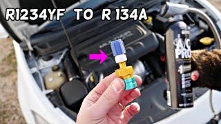 R1234YF TO R134A FREON ADAPTER, HOW TO USE IT