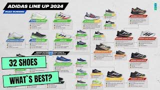 ADIDAS lineup 2024. Review and comparison of 32 models. Ultraboost vs Adizero vs Supernova.