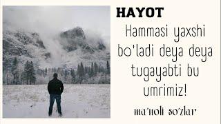 Hayot | statuslar va aforizmlar #manolisozlar #manoligaplar #motivatsiya #aqlligaplar #statuslar