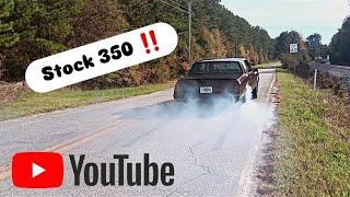 Stock 350 can burn tires too!!!!!