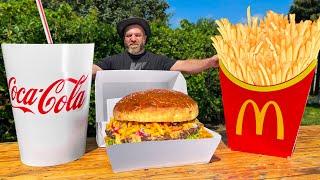 Epische McDonald's-Herausforderung! Eine riesige Big-Mac-Kombination kochen