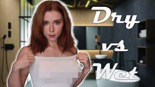 Sweetie Fox's Dry vs Wet | Transparent Clothes Haul in 4K