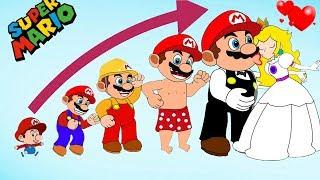 Cartoon Super Mario Growing Up Compilation - Mario vs Bowser
