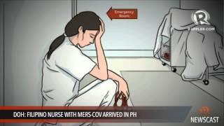 DOH  Filipino nurse with MERS CoV arrived in PH