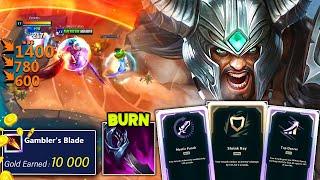 500% ATTACK SPEED TRYNDAMERE GENERATES 10,000+ GOLD WITH GAMBLER BLADE ft. Rank 1 Arena