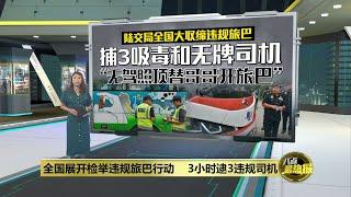 陆交局全国大取缔违规旅巴   捕3吸毒和无牌司机 | 八点最热报 02/07/2024