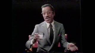 1980 Alka Seltzer "Sammy Davis Jr - After a big night. Plop Plop Fizz Fizz" TV Commercial