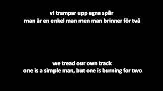 Kultiration - Enkel man (Swedish lyrics & English subtitles)