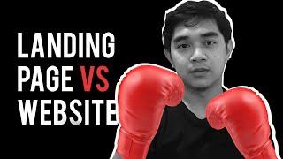 Landing page vs website (Tagalog) - Errol Tiozon