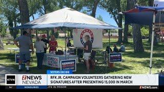 Robert F. Kennedy Jr. Campaign Gathers Signatures in Reno