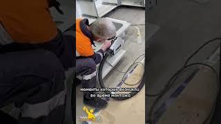 Кухонная столешница из камня. #shortsvideo #ремонтподключ #plumbing