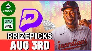 MLB PRIZEPICKS | PROP PICKS | SATURDAY | 8/3/2024 | MLB BETTING | BET PROPS