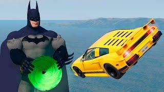 Car VS Portal Trap To Another Universe From Batman | BeamNG Drive | BimTestCrash