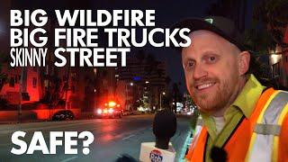 In the News: Big Fire Trucks Want Big Roads (Sunset Fire)