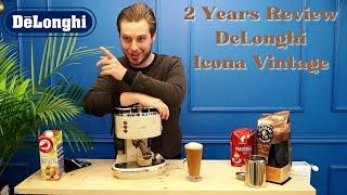 REVIEW DeLonghi Icona Vintage AFTER 2 YEARS ECOV 311.BG Vintage  Espresso Machine + Live Coffee Demo