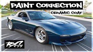 Paint Correction & Ceramic Coat on Jay's 520HP RX7!