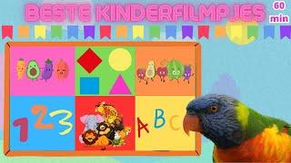 Beste Kinderfilmpjes voor Peuters en Kleuters Alfabet️CijfersKleurenTellenVormenWoordjes60MIN