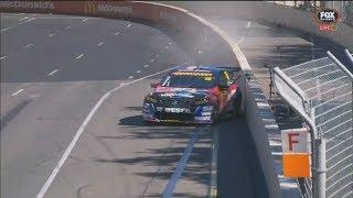 Dunlop Super2 Series 2018. Race 2 Adelaide Street Circuit. Adam Marjoram Crash