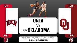 UNLV vs No. 9 Oklahoma | NCAA Women's Basketball | 11.22.24