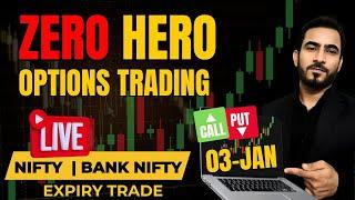 Live Trading Nifty Banknifty Options | Nifty Expiry Option Trade | 03-Jan | #livetrading