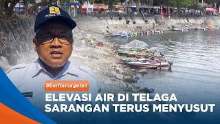 MAGETAN - Elevasi Air Di Telaga Sarangan Terus Menyusut